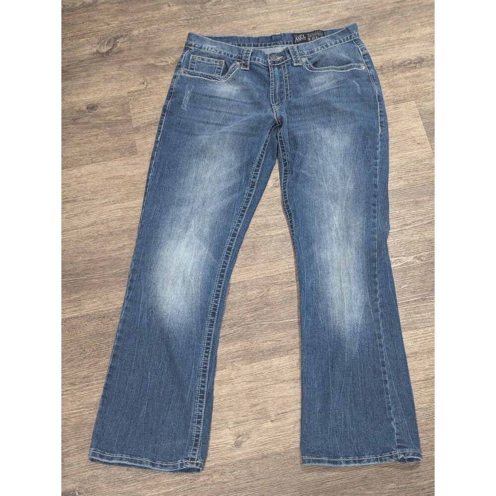 T K Axel Men's Bootcut Stretch Jeans Dark Wash 32x32 Blue